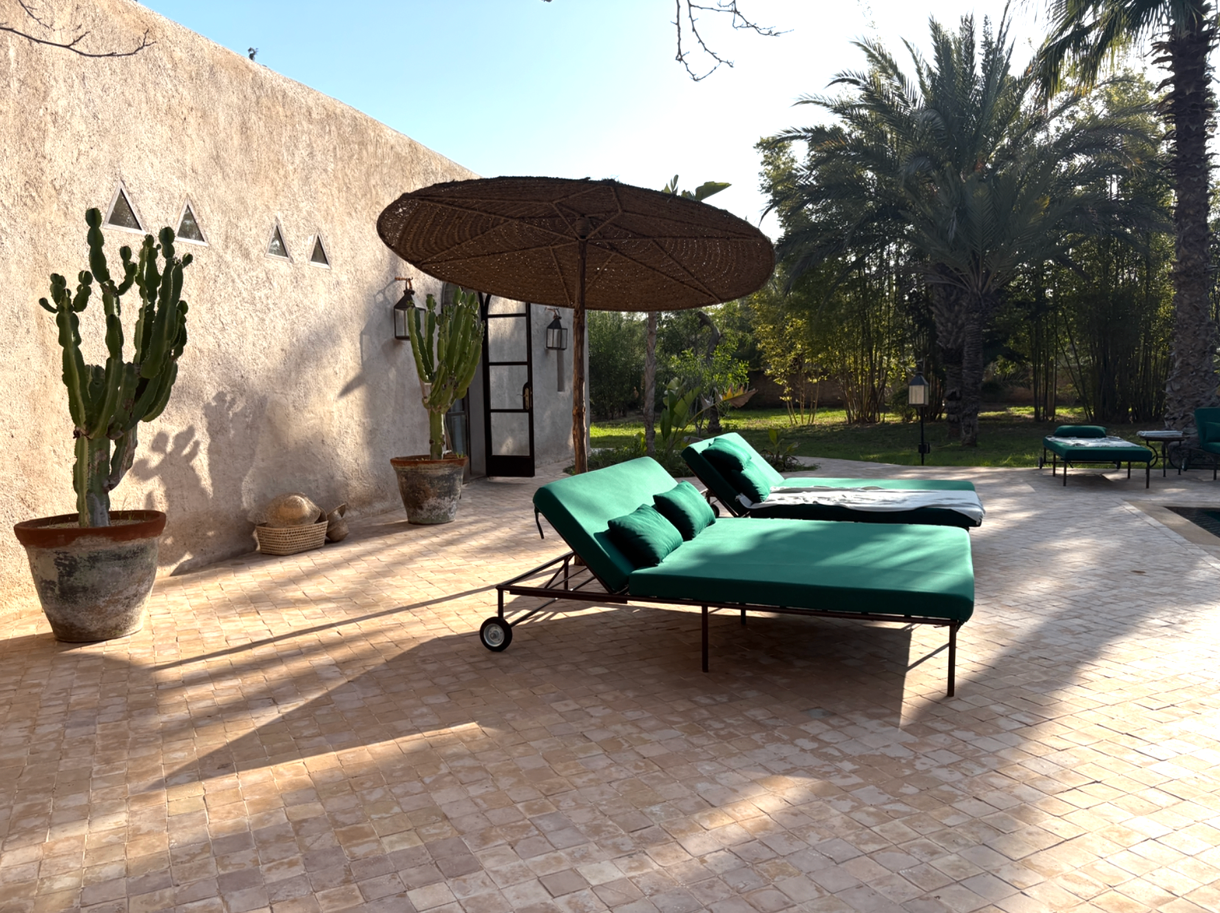 PHOTO terrasse transats